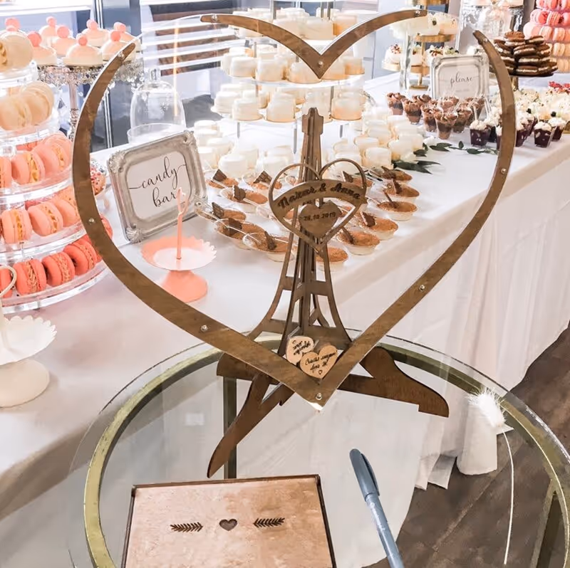 💝Wooden heart-shaped message box💝
